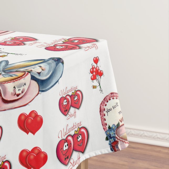 Tischdecke zum Valentinstag (Beispiel)