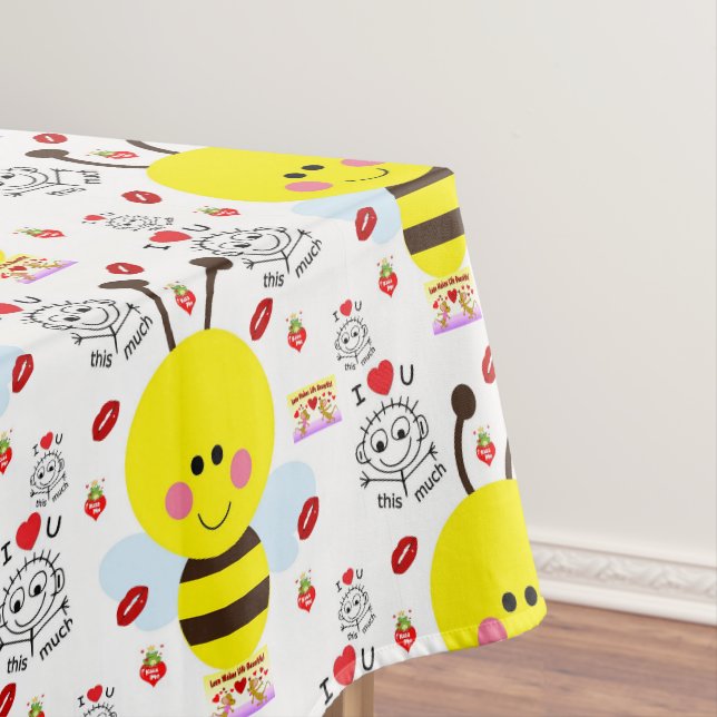 Tischdecke zum Valentinstag (Beispiel)