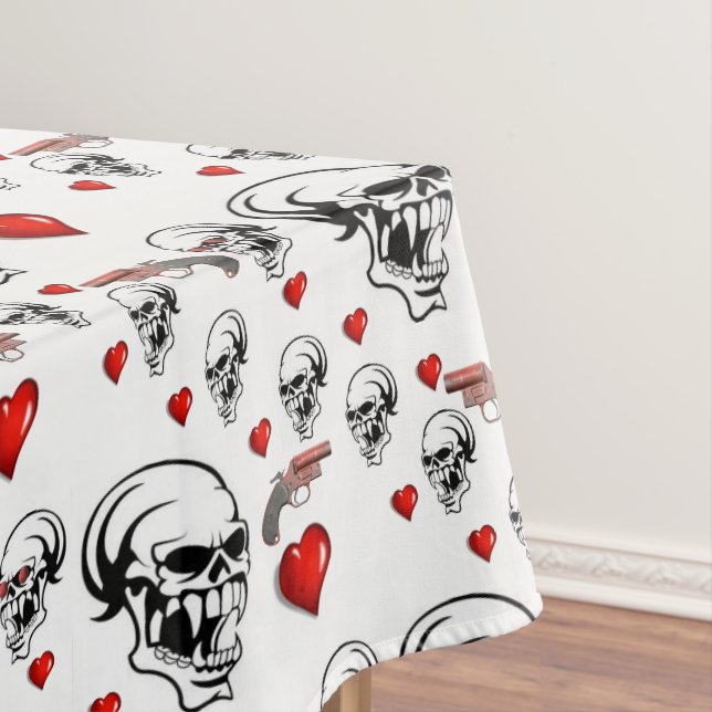 Tischdecke zum Valentinstag (Beispiel)