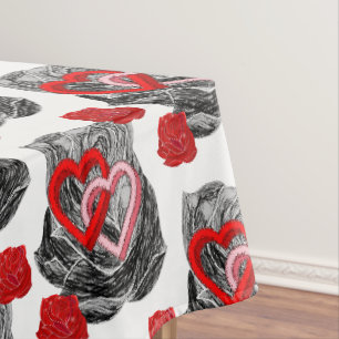Tischdecke zum Valentinstag