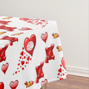 Tischdecke zum Valentinstag