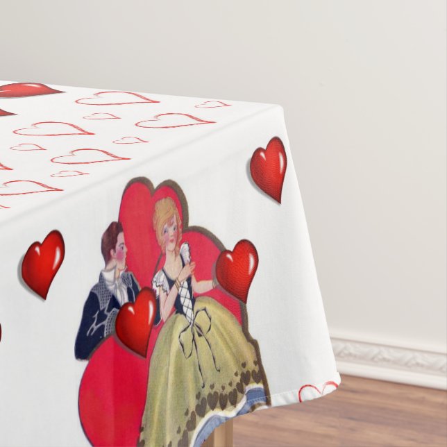 Tischdecke zum Valentinstag (Beispiel)
