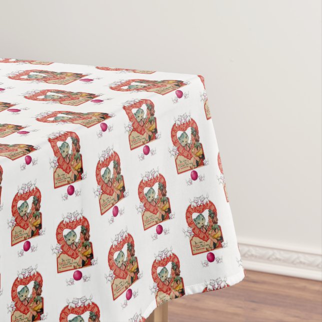 Tischdecken-Valentinstag-Kätzchen Tischdecke (Beispiel)