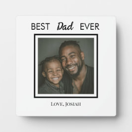 Tischdekoration 'Bester Vater aller Zeiten' mit St Fotoplatte