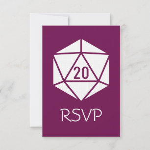 Tischdekoration Chic in Wein RSVP-Karte RSVP Karte