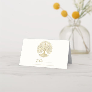 Tischdekoration Hochzeit Baum des Lebens Cream & G Platzkarte