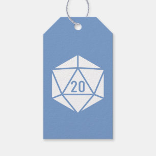 Tischdekoration in Periwinkle Geschenkanhänger