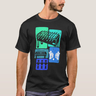 Tischfußball-Fußball-Spieler Retro Boys Foosa T-Shirt