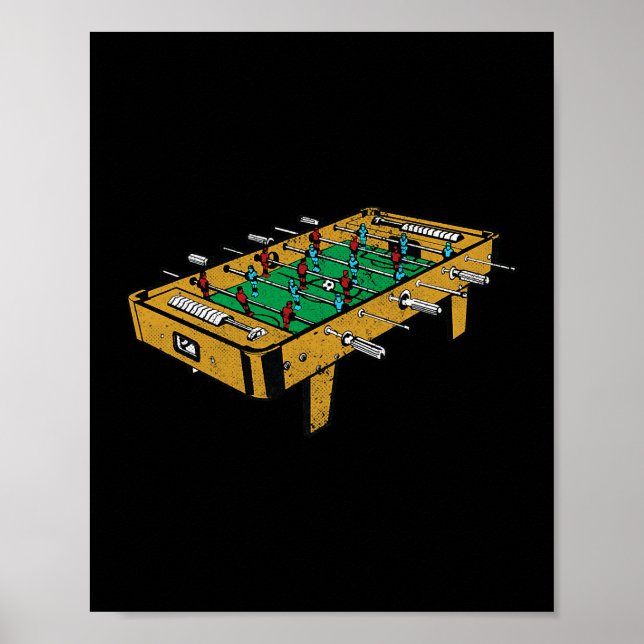Tischfußball-Fußballspielergeschenke Poster (Vorne)