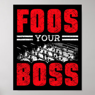 Tischfußballspieler und Foosll-Spieler  Poster