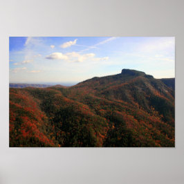 Tischgestein, Schlucht Linville, North Carolina Poster
