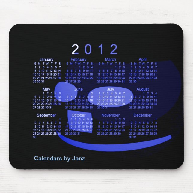 Tischkalender 2012 mousepad (Vorne)
