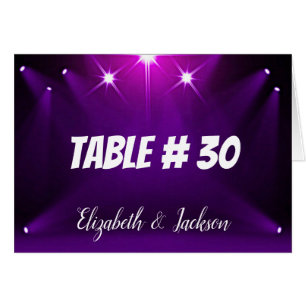 Tischkarte #30 - Im Rampenlicht Hochzeit / Party