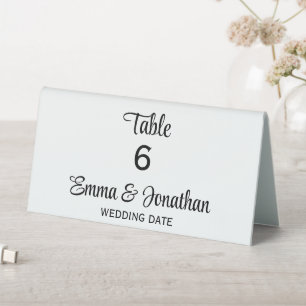 Tischkarten für Hochzeiten Tischaufsteller