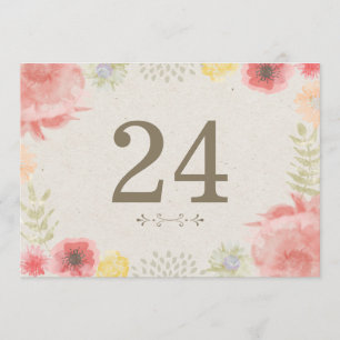 Tischkarten Hochzeit Sommerwiese Einladung