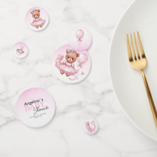 Tischkonfetti für Teddybär-Baby-Party. Konfetti