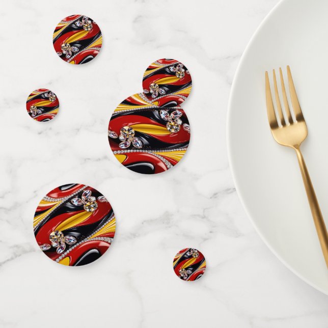 Tischkonfetti mit belgischen Farben Konfetti (Gruppe)
