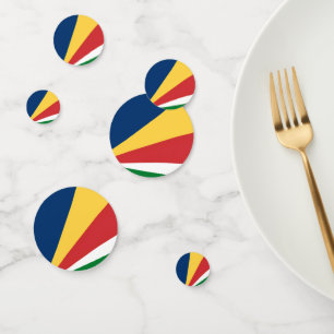 Tischkonfetti mit den Farben der Seychellen Konfetti