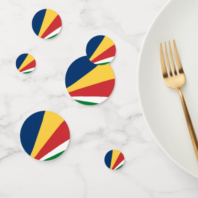 Tischkonfetti mit den Farben der Seychellen Konfetti (Gruppe)