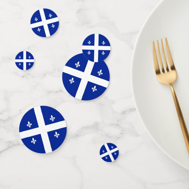 Tischkonfetti mit der Flagge Quebec, Kanada Konfetti (Gruppe)
