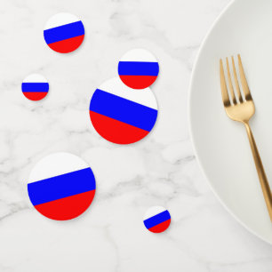 Tischkonfetti mit der Flagge Russlands Konfetti
