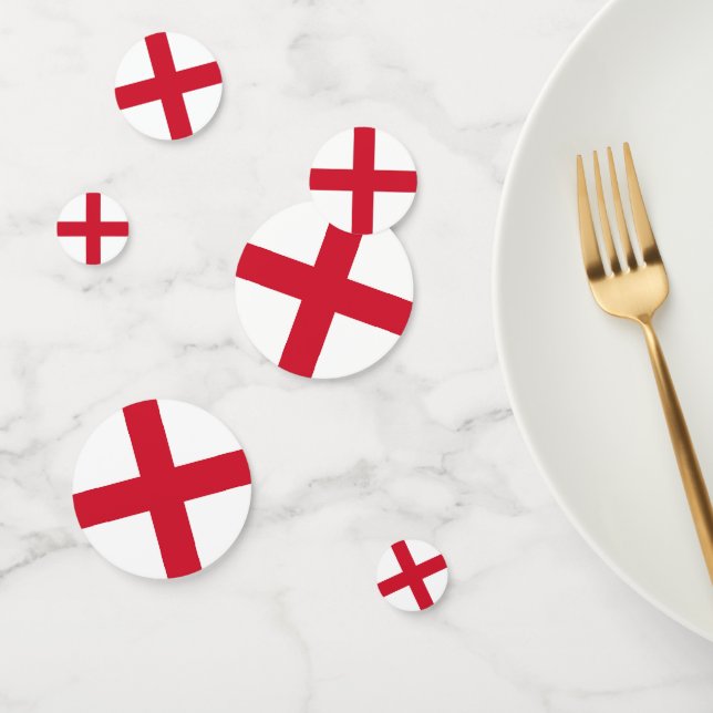 Tischkonfetti mit der Flagge von England, Vereinig Konfetti (Gruppe)