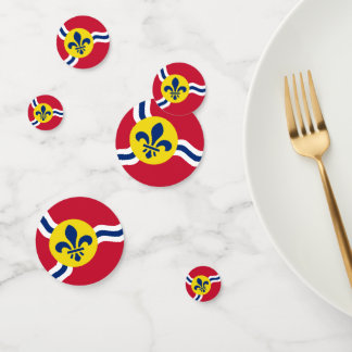 Tischkonfetti mit der Flagge von St. Louis, Missou Konfetti