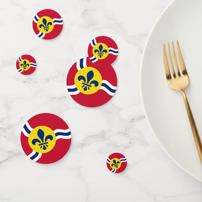Tischkonfetti mit der Flagge von St. Louis, Missou Konfetti (Gruppe)