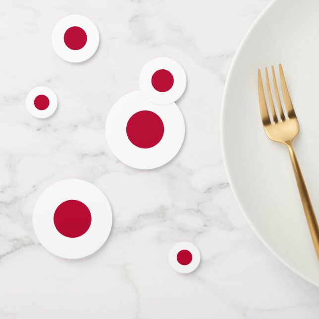 Tischkonfetti mit japanischer Flagge Konfetti (Gruppe)