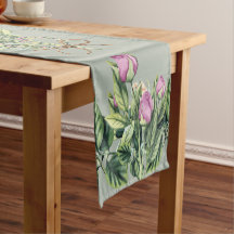 Tischläufer 14" x 72" Tulpen auf dem Weinberg im K