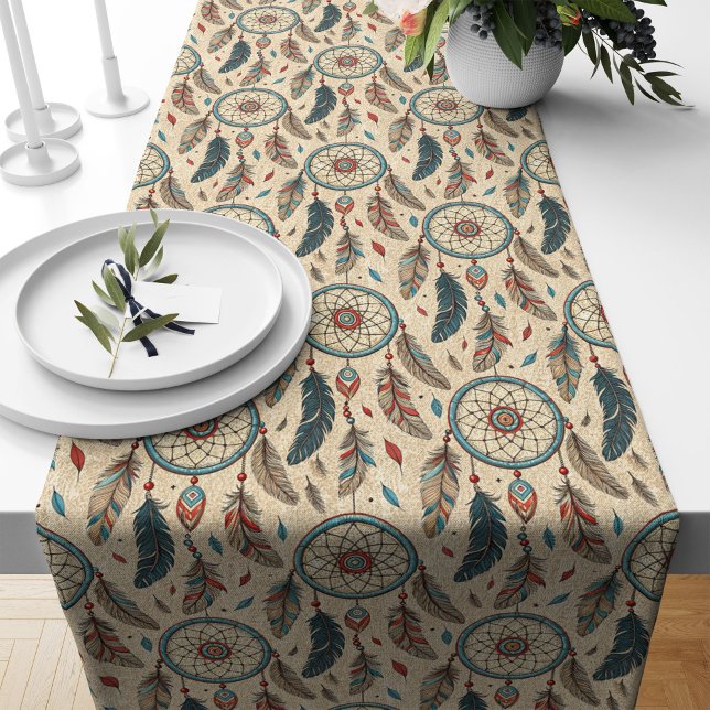 Tischläufer mit Dreamcatcher-Motif (Ethnic Style Table Runner with Dreamcatcher Motif)