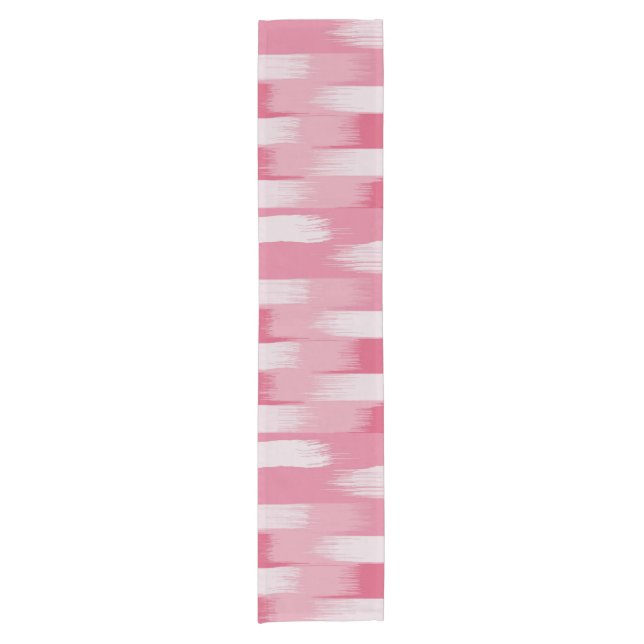 Tischläufer mit rotem und weißem Muster (Vorderseite)