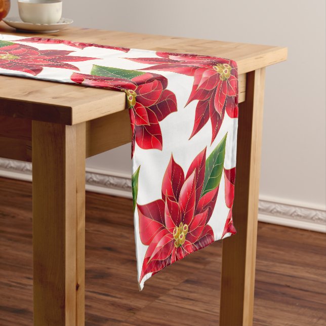 Tischläufer Weihnachten Poinsettias (Beispiel)