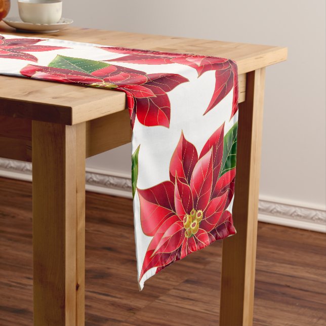 Tischläufer Weihnachten Poinsettias (Beispiel)