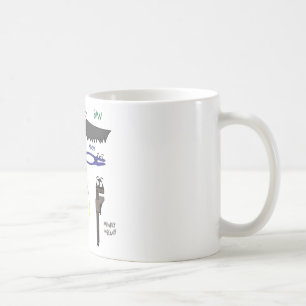 Tischler bearbeitet wunderliche Cartoon-Kunst Kaffeetasse
