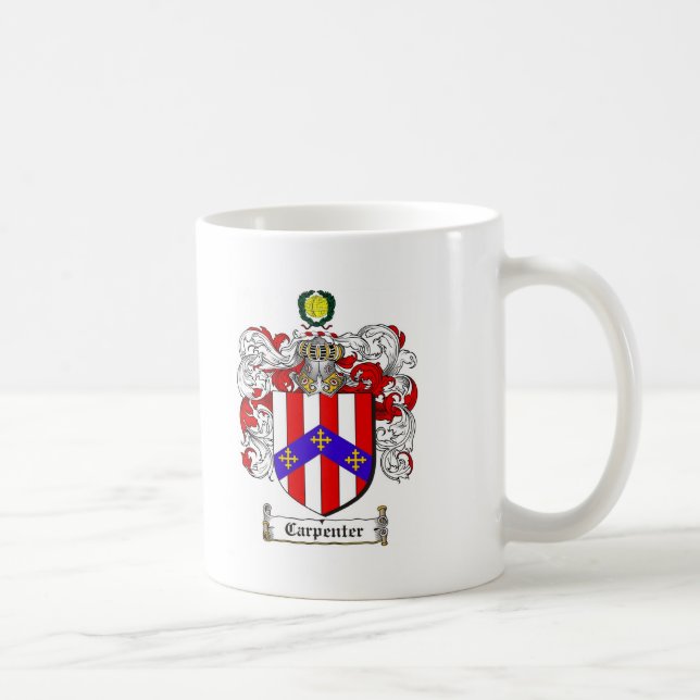 TISCHLER-FAMILIENWAPPEN - TISCHLER-WAPPEN KAFFEETASSE (Rechts)