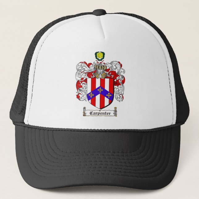 TISCHLER-FAMILIENWAPPEN - TISCHLER-WAPPEN TRUCKERKAPPE (Vorderseite)
