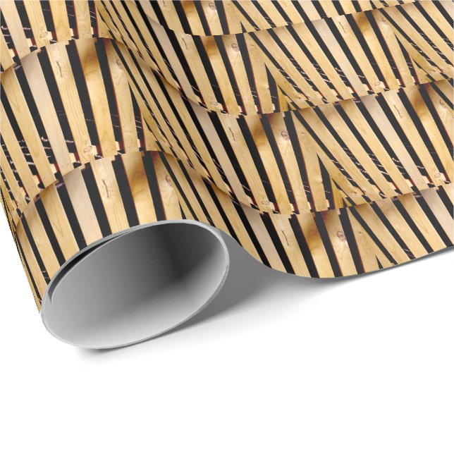 Tischler: Holzzaun, Geschenkpapier (Rolleneckpunkt)