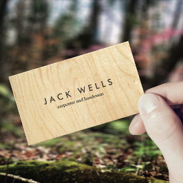 Tischler und Handyman Plywood Carpentry Visitenkarte