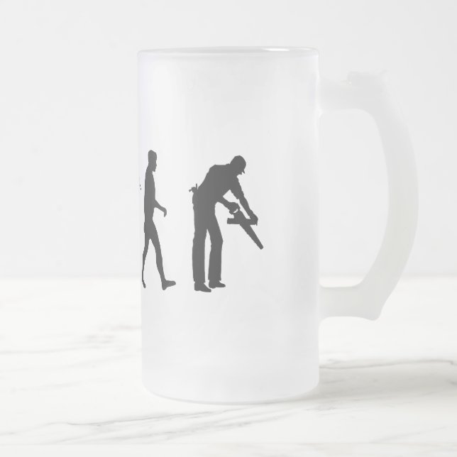 Tischler Woodworker-Seterbauer Mattglas Bierglas (Rechts)