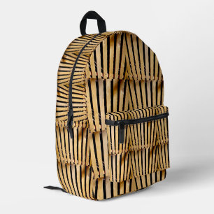 Tischlerei: Holz-Zaunpfosten, Bedruckter Rucksack