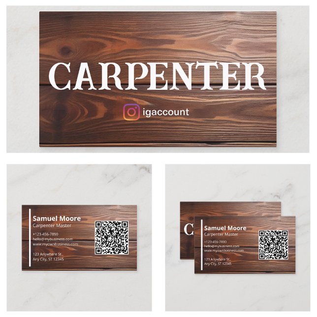 Tischlermeisterindustrie Visitenkarte (Carpenter Master Woodworking Industry Business Card
)