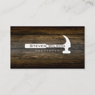 Tischlerwoodworker-berufliches Werkzeug-Holz Visitenkarte