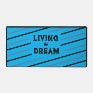 Tischmatte 'Living the Dream (Blau)' Schreibtischunterlage