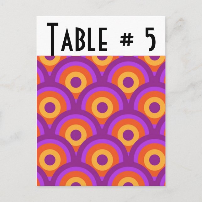 Tischnummer (Vorderseite)