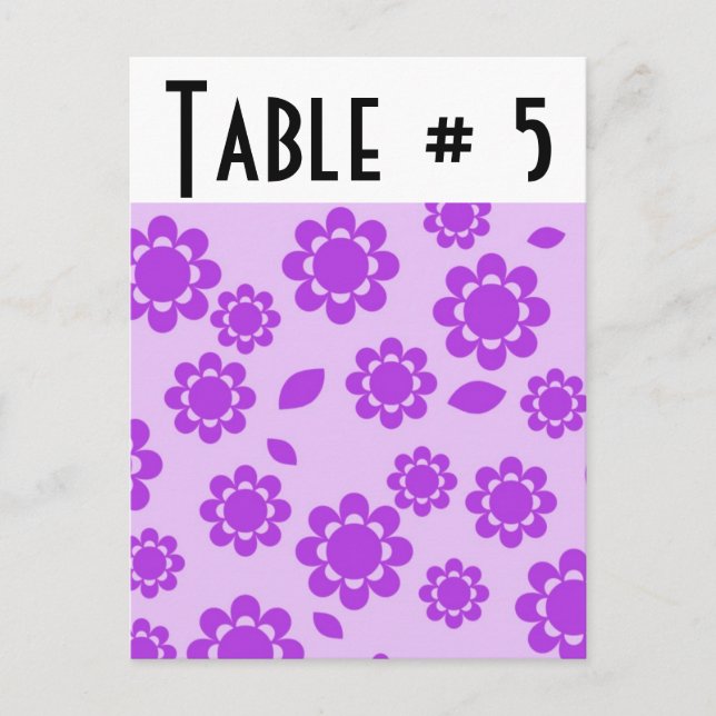 Tischnummer (Vorderseite)