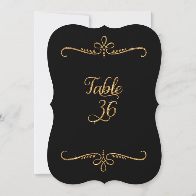 Tischnummer 36, Empfang für Extravagante Schrift (Rückseite)