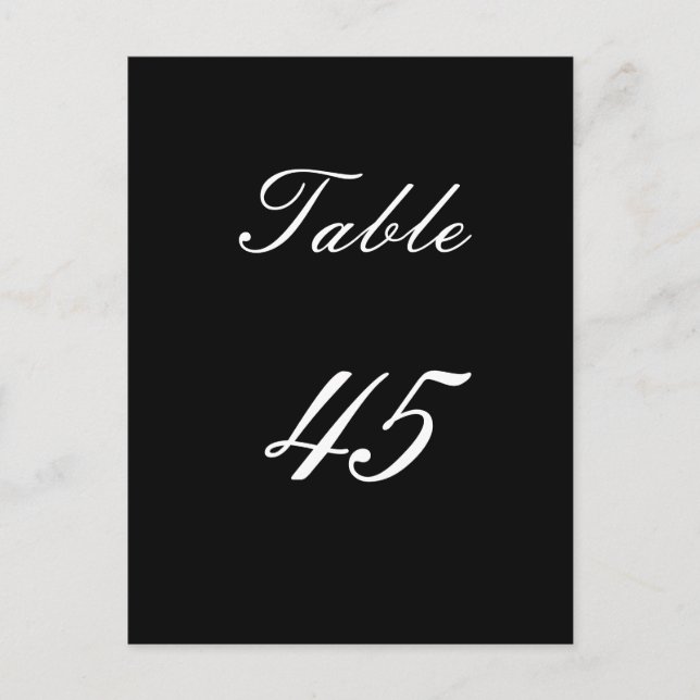 Tischnummer 45 (Vorderseite)