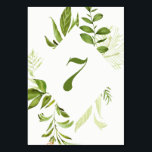 Tischnummer 7: Aquarell Wild grün Foliage<br><div class="desc">Eine elegante und skurrile Tischnummer mit Aquarellgrün. Dies ist perfekt für Hochzeiten,  Babyduschen,  Geburtstage und andere Veranstaltungen. Matching-Elemente sind verfügbar. TISCHNUMMER 7</div>