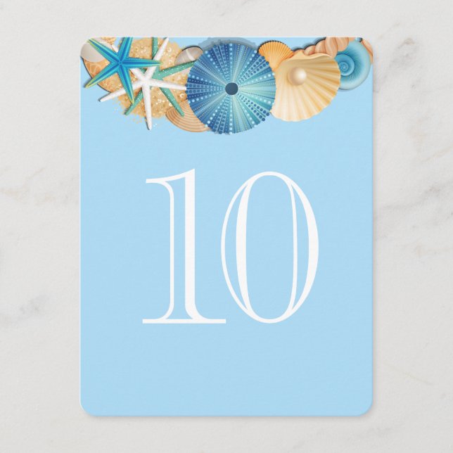 Tischnummer Card-10 (Vorderseite)